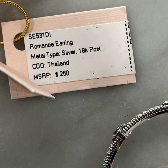 Judith Ripka Diamond Cuff and Diamond Hoops. Set. - Picture 11 of 16